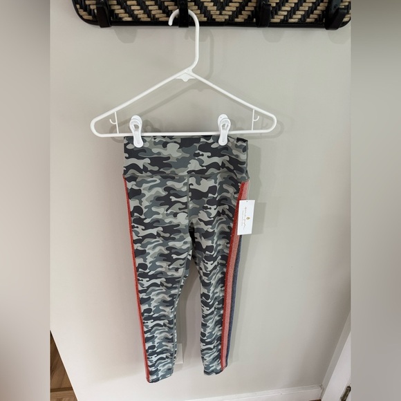 Spiritual Gangster Camo Print Glitter Striped Leggings - Size Medium - NWT - Picture 6 of 13